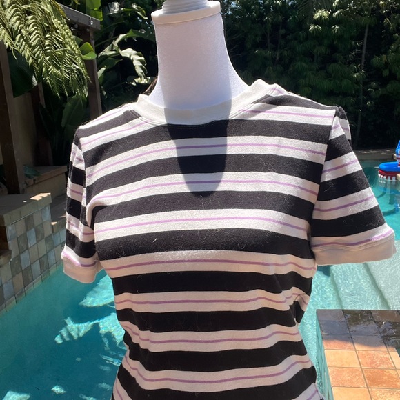 Super soft super cozy Anthropologie striped T-shirt - Picture 2 of 3